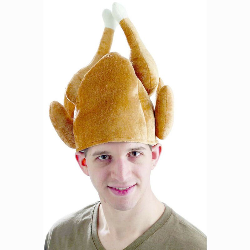 Roasted Turkey Plush Party Hat for Adults - Other Clothing - Scribble Snacks