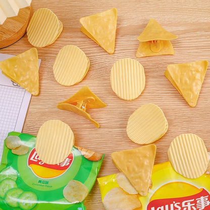 Sassy Spud Snappers - Cute Potato Chip Clips - 5 Piece Office Style for Stationery and Photo Decorations - Clips & Fasteners - Scribble Snacks