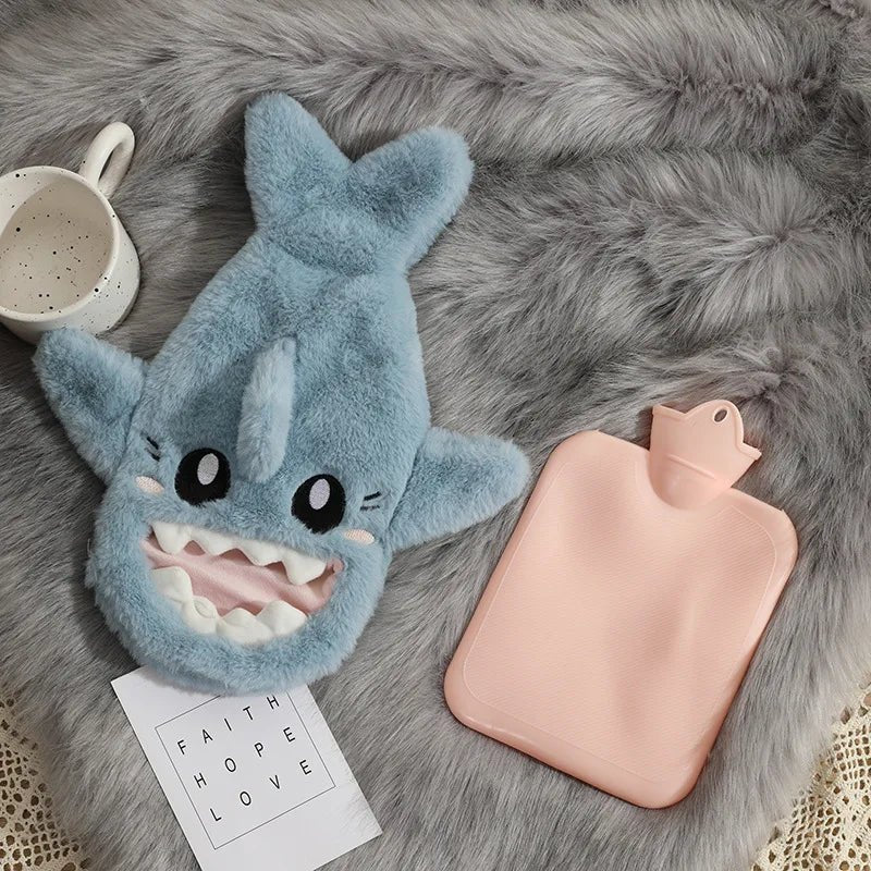 Shark Plushie Warm Water Bottle - Hand Warmers & Hot Water Bottles - Scribble Snacks