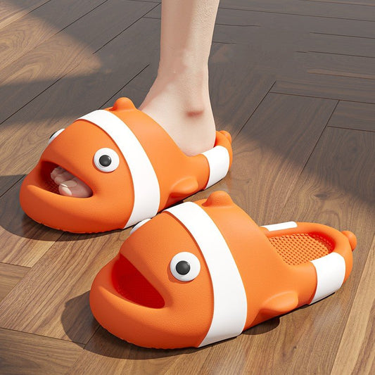Shark Shape Summer Platform Slippers for Indoor Use - Shoes & Slippers - Scribble Snacks