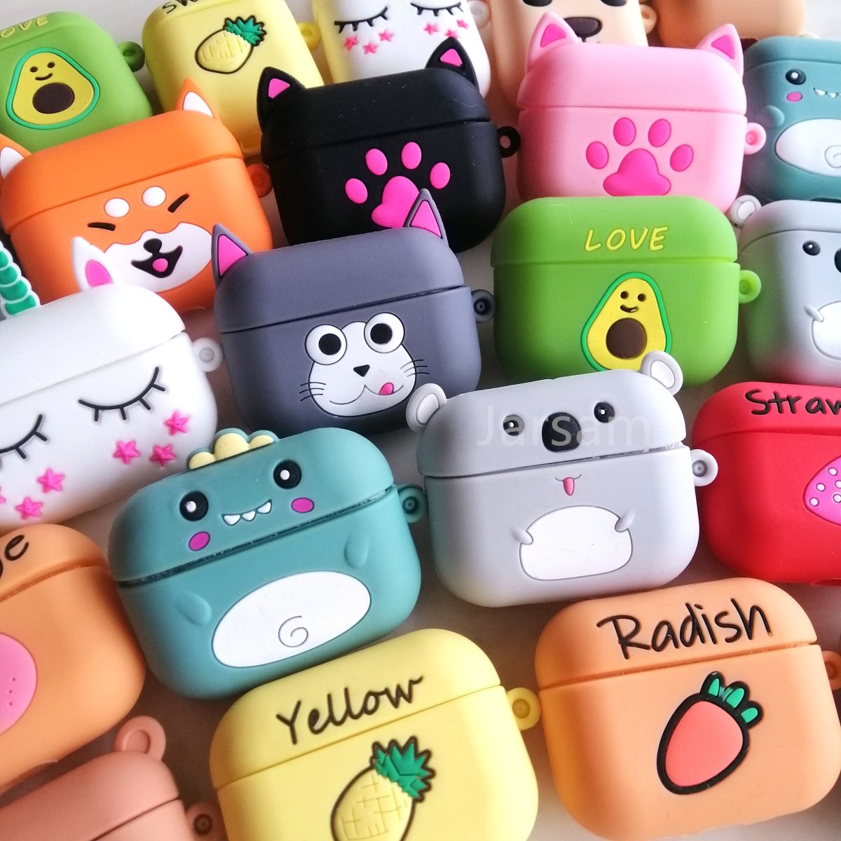 Silicone Cartoon Earphone Case for AirPods Pro/2 - Airpods Cases - Scribble Snacks