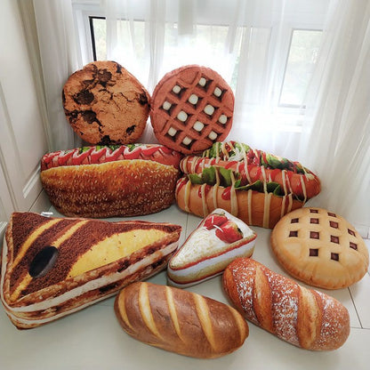 Simulated Bread and Butter Cookies Sofa Cushion - Soft Plush Toys - Scribble Snacks