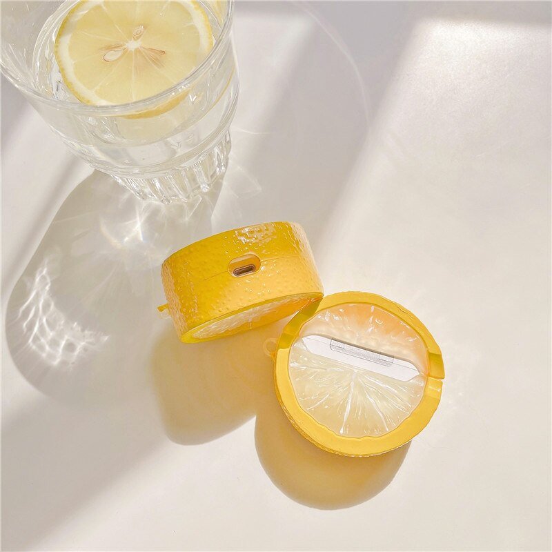 Simulated Lemon Silicone AirPods Pro/3/2/1 Case - Airpods Cases - Scribble Snacks