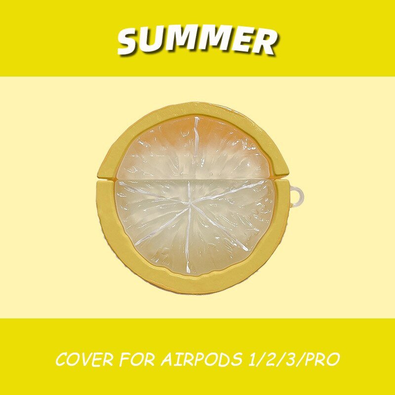 Simulated Lemon Silicone AirPods Pro/3/2/1 Case - Airpods Cases - Scribble Snacks