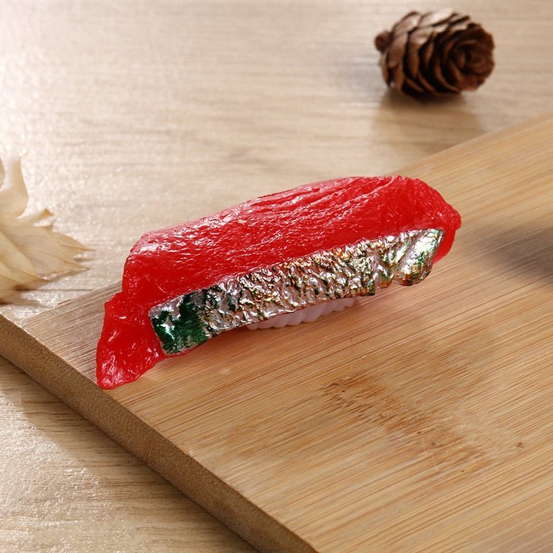 Simulated Sushi Meat Rice Ball Keychain - Creative Cartoon Seafood Series for Bags and Cars - Keychains - Scribble Snacks