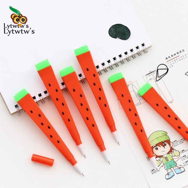 Slice of Life - Watermelon Inspired Gel Pens - 4 Pieces - Pens/Pencils - Scribble Snacks