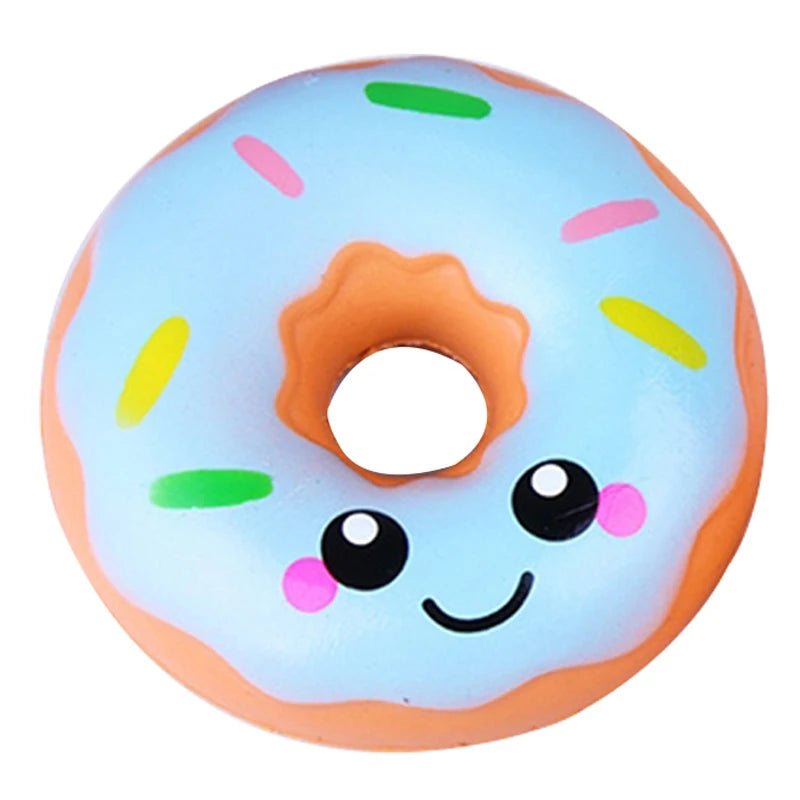 Smiley Donut Squishy Stress Toy - Soft Plush Toys - Scribble Snacks
