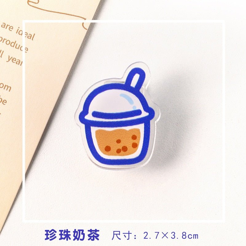 Snack Attack - Bear and Flower Transparent Acrylic Clips - Clips & Fasteners - Scribble Snacks