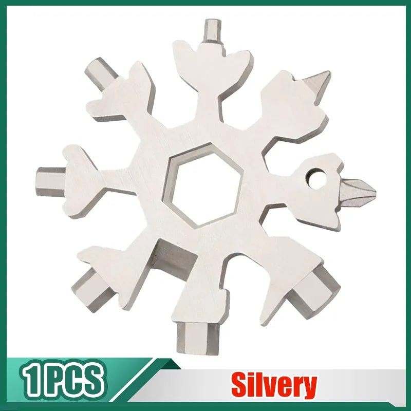 Snowflake Hex Wrench Keyring Multitool - Keychains - Scribble Snacks