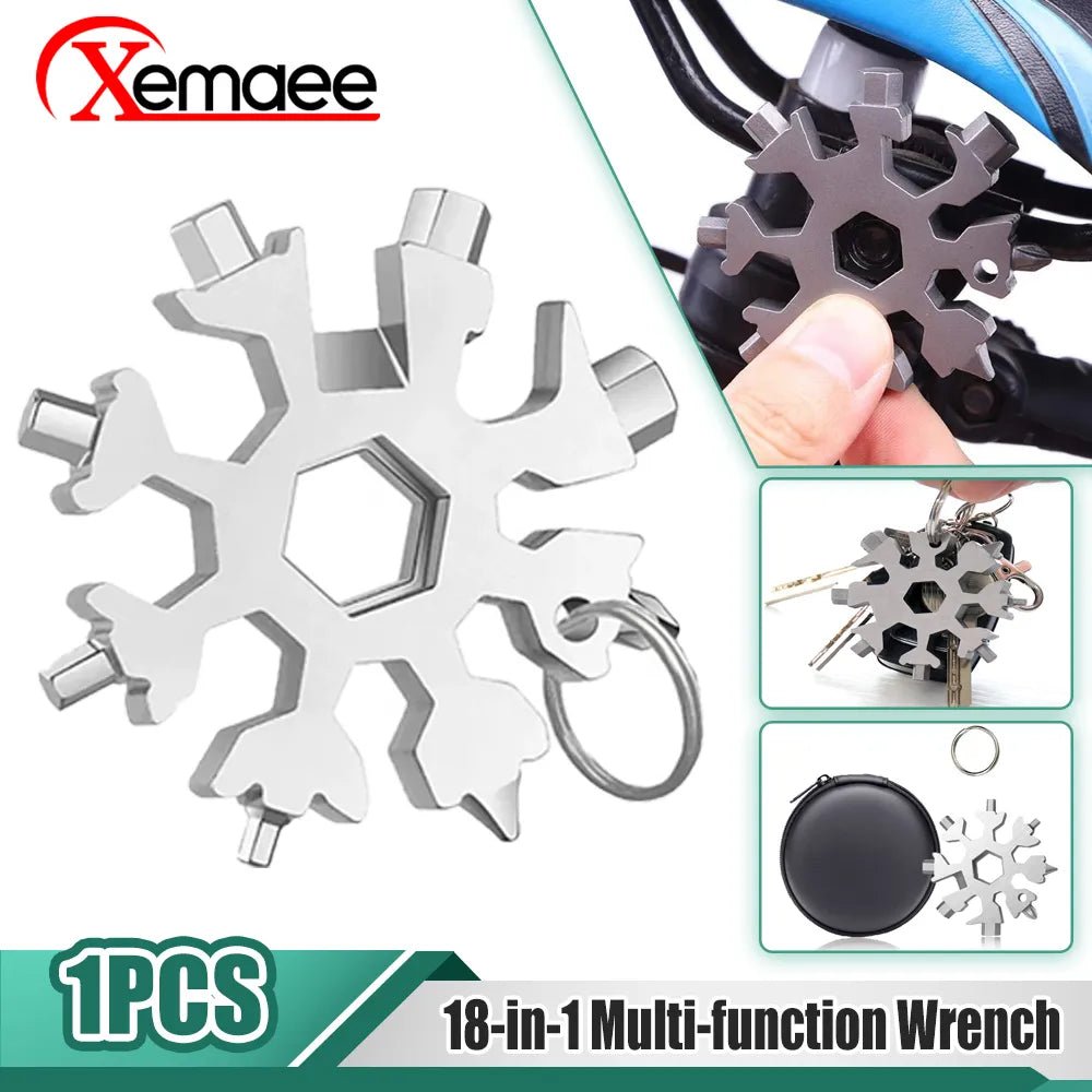 Snowflake Hex Wrench Keyring Multitool - Keychains - Scribble Snacks