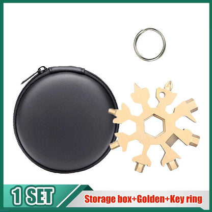 Snowflake Hex Wrench Keyring Multitool - Keychains - Scribble Snacks