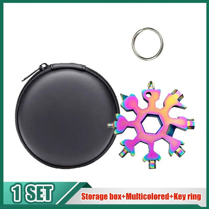 Snowflake Hex Wrench Keyring Multitool - Keychains - Scribble Snacks