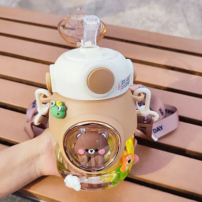 Space Capsule Kids' Straw Bottle - Water Bottles - Scribble Snacks