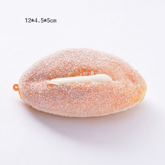 Slow-Rise Bread Squishy: Cream Roll (12 cm)