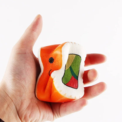 Squishy Square Sushi Stress Toy - Soft Plush Toys - Scribble Snacks