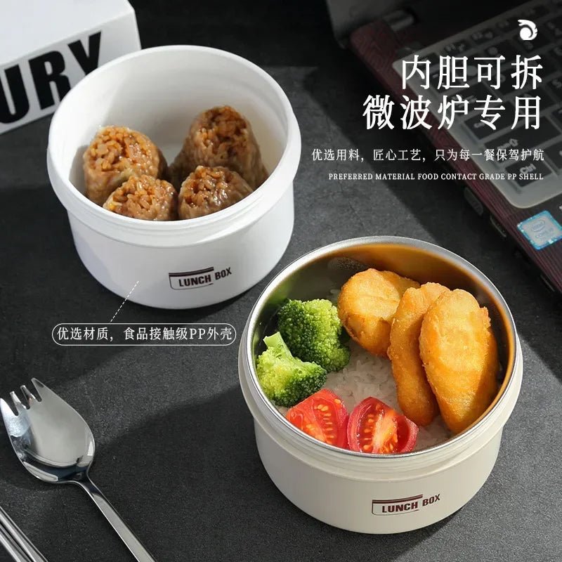 Stainless Steel Insulated Bento Box - Lunch Box - Scribble Snacks