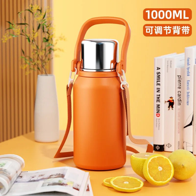 Stainless Steel Insulated Thermos Bottle - Water Bottles - Scribble Snacks