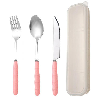 Stainless Steel Lunch Cutlery Set - Cutlery Set - Scribble Snacks