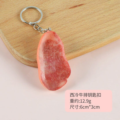 Steak and Lamb Chops Keychain - Keychains - Scribble Snacks