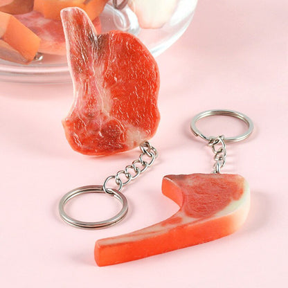 Steak and Lamb Chops Keychain - Keychains - Scribble Snacks