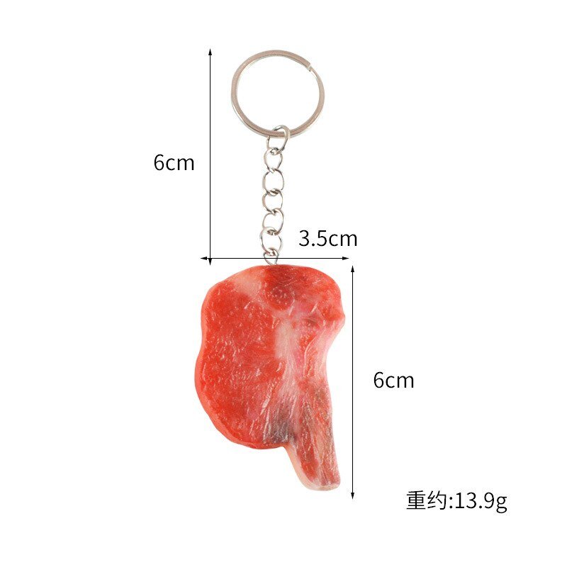 Steak and Lamb Chops Keychain - Keychains - Scribble Snacks