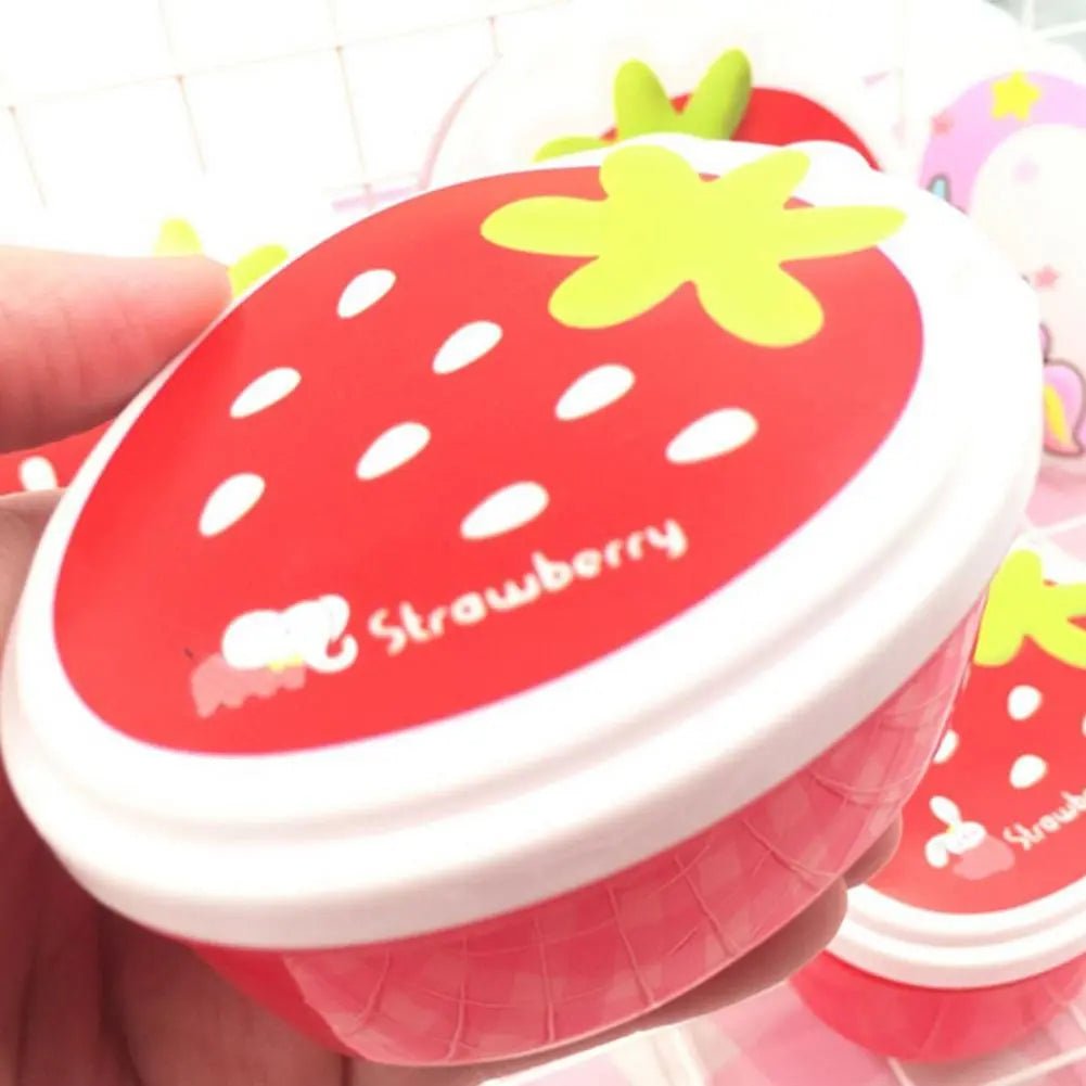 Strawberry Kids Lunch Box Set - Lunch Box - Scribble Snacks