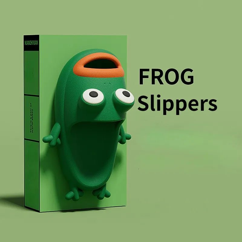 Summer Cartoon Frog Slippers - Shoes & Slippers - Scribble Snacks