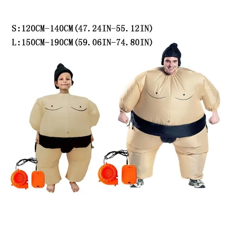 Sumo Showdown Inflatable Kids Costume - Inflatable Costume - Scribble Snacks