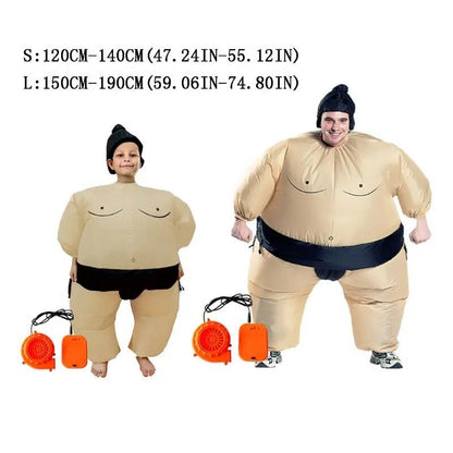 Sumo Showdown Inflatable Kids Costume - Inflatable Costume - Scribble Snacks