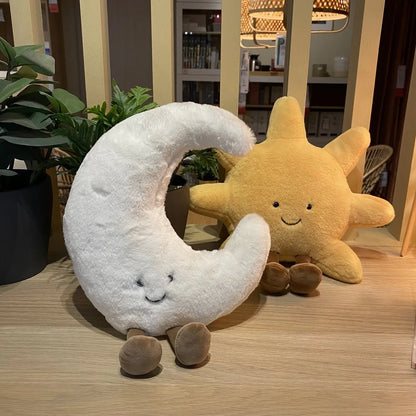 Sun Moon Plush Toy Pillow - Soft Plush Toys - Scribble Snacks