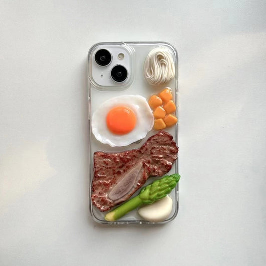 Sunny Side Chic - Korean Fashion Cute Egg Phone Case for iPhone 14/13/12 & More - iPhone Cases - Scribble Snacks