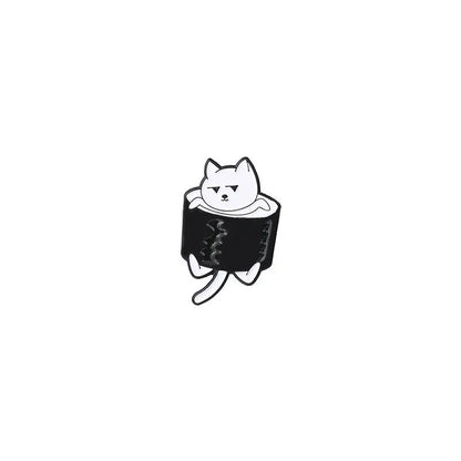 Sushi Cat Enamel Pins Set - Clothing Pin - Scribble Snacks