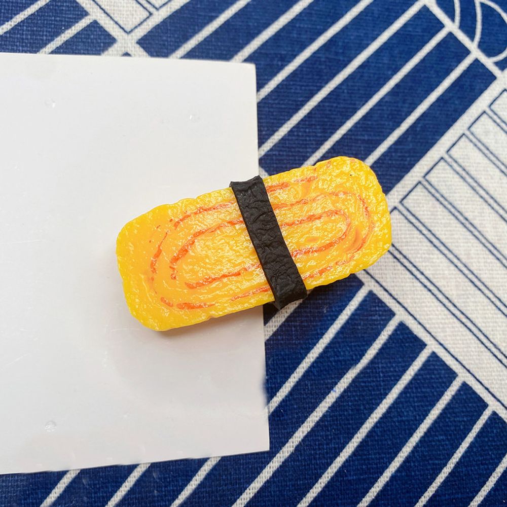 Sushi Hairpin - Red/Yellow - Hair Clip - Scribble Snacks