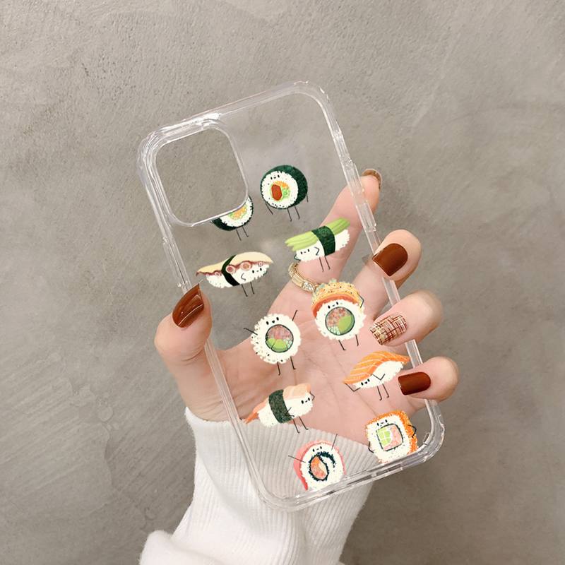 Sushi Soiree - Food Sushi Phone Case for iPhone 11/12/13 & More - iPhone Cases - Scribble Snacks