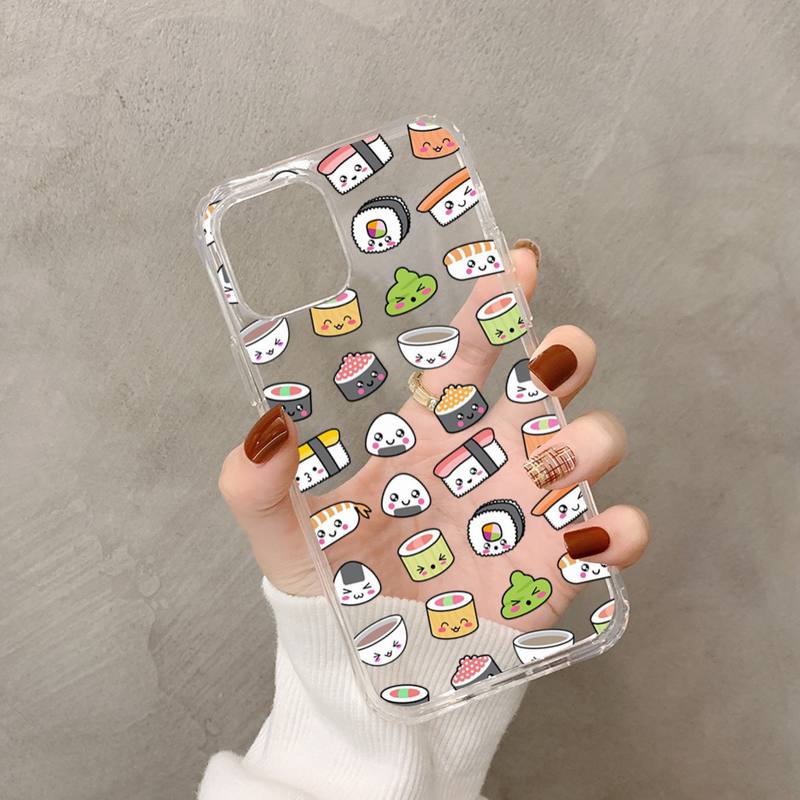 Sushi Soiree - Food Sushi Phone Case for iPhone 11/12/13 & More - iPhone Cases - Scribble Snacks