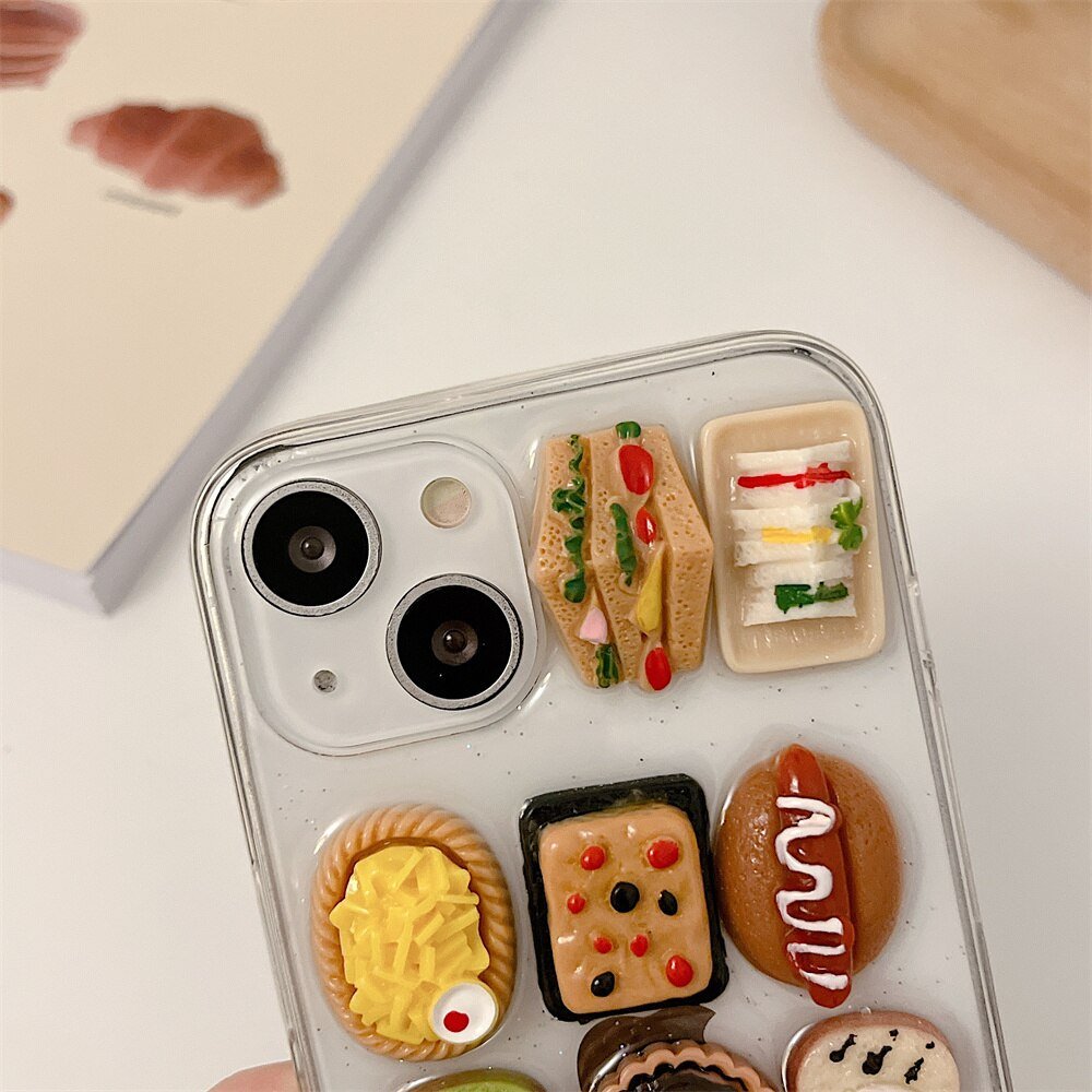 Sushi Symphony - Cute Funny 3D Sushi Pizza Toast Phone Case for iPhone 14/11/12 & More - iPhone Cases - Scribble Snacks