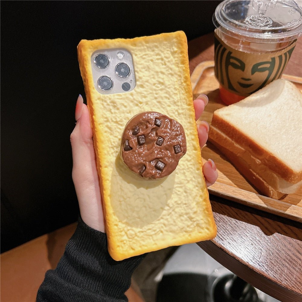 Toasty Tidbits - Delicious 3D Toast Bread Phone Case for iPhone 14/13/12 & More - iPhone Cases - Scribble Snacks