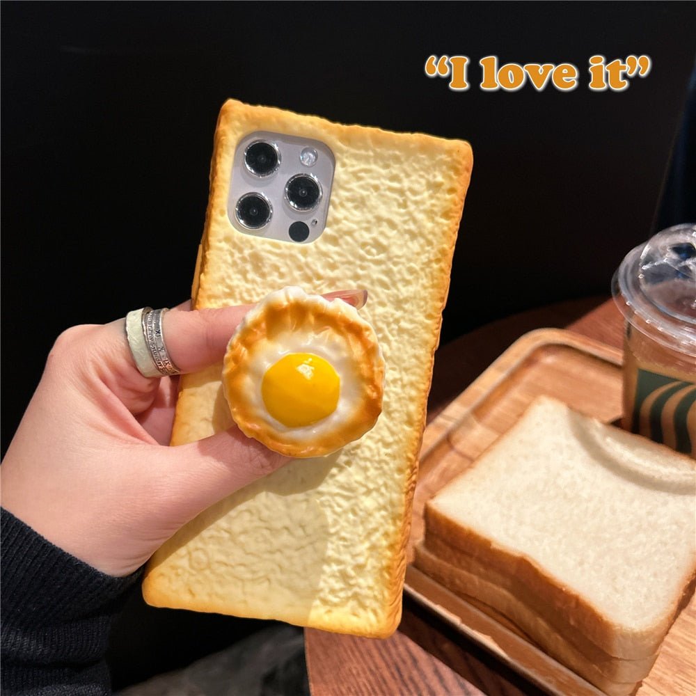 Toasty Tidbits - Delicious 3D Toast Bread Phone Case for iPhone 14/13/12 & More - iPhone Cases - Scribble Snacks