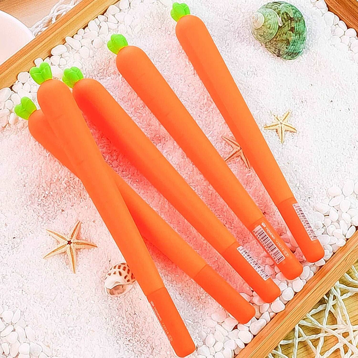 Veg Out - Cartoon Carrot Gel Pen Set - 30 Pieces - Pens/Pencils - Scribble Snacks