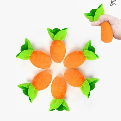 Velvety Carrot Plush Toy - Soft Plush Toys - Scribble Snacks