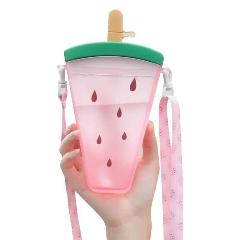 Watermelon Popsicle Plastic Water Bottle - Water Bottles - Scribble Snacks