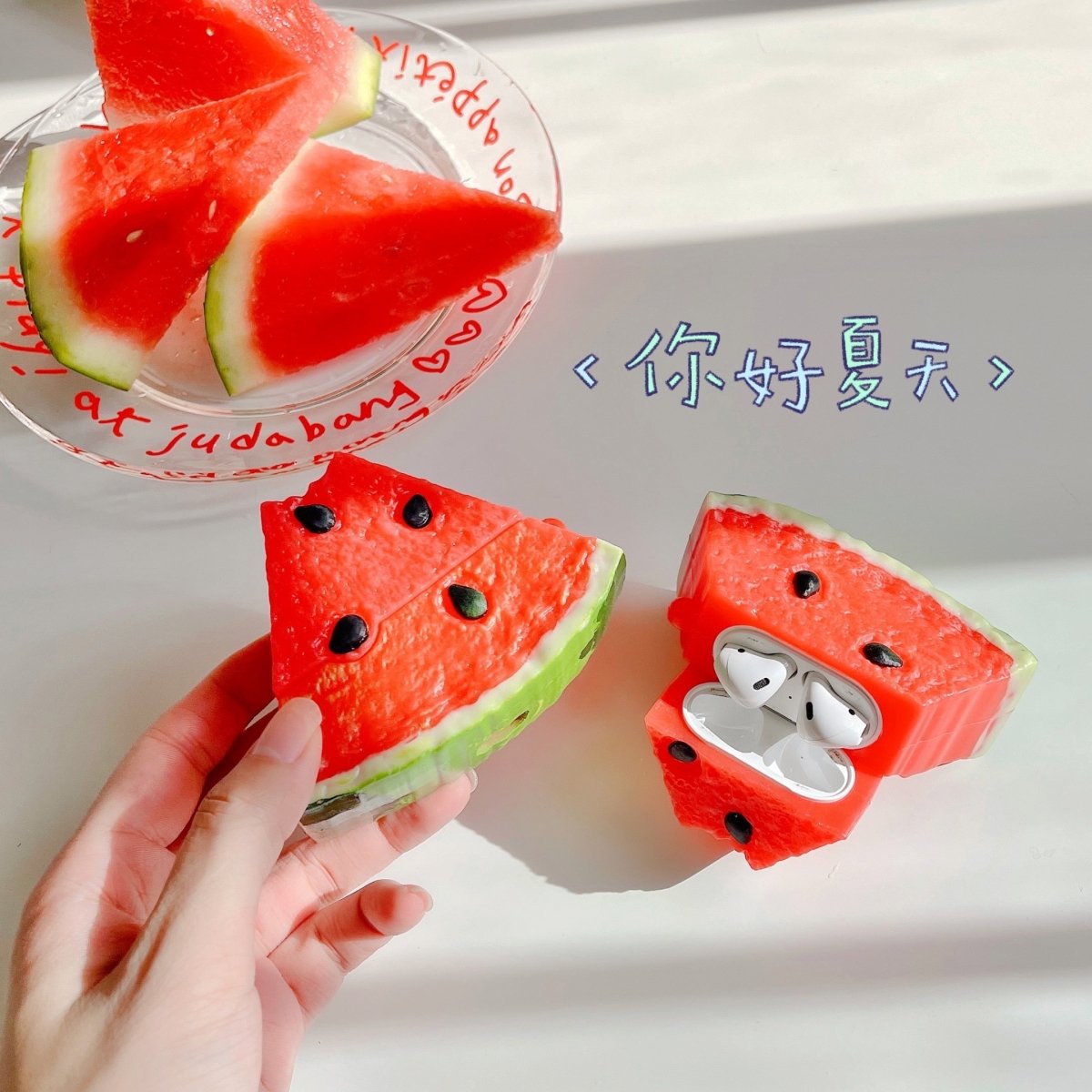 Watermelon Silicone AirPods Pro Case for Airpods 1/2/3 - Airpods Cases - Scribble Snacks
