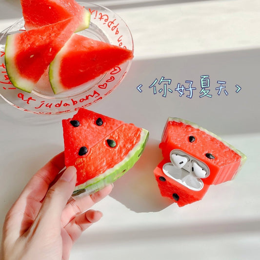 Watermelon Silicone AirPods Pro Case for Airpods 1/2/3 - Airpods Cases - Scribble Snacks