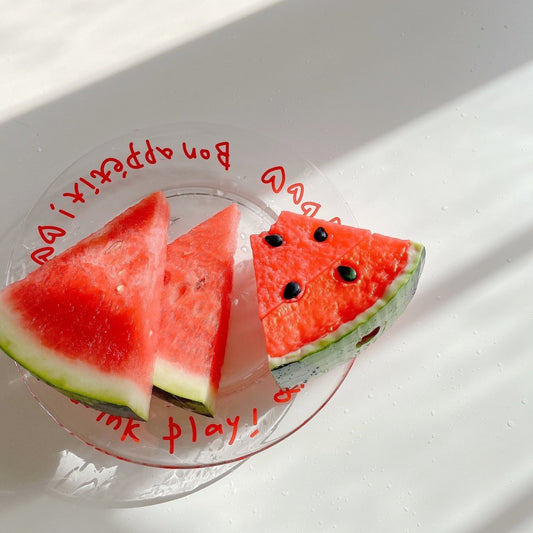 Watermelon slice silicone AirPods case with clip hook