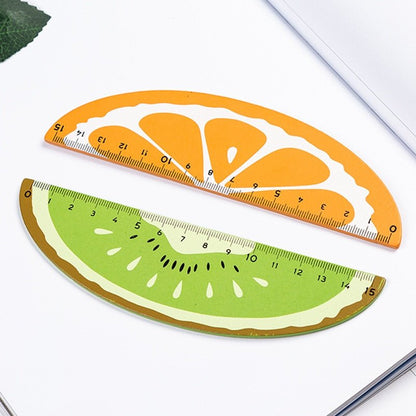 Watermelon Wooden Straight Ruler 2-Pack - Rulers - Scribble Snacks