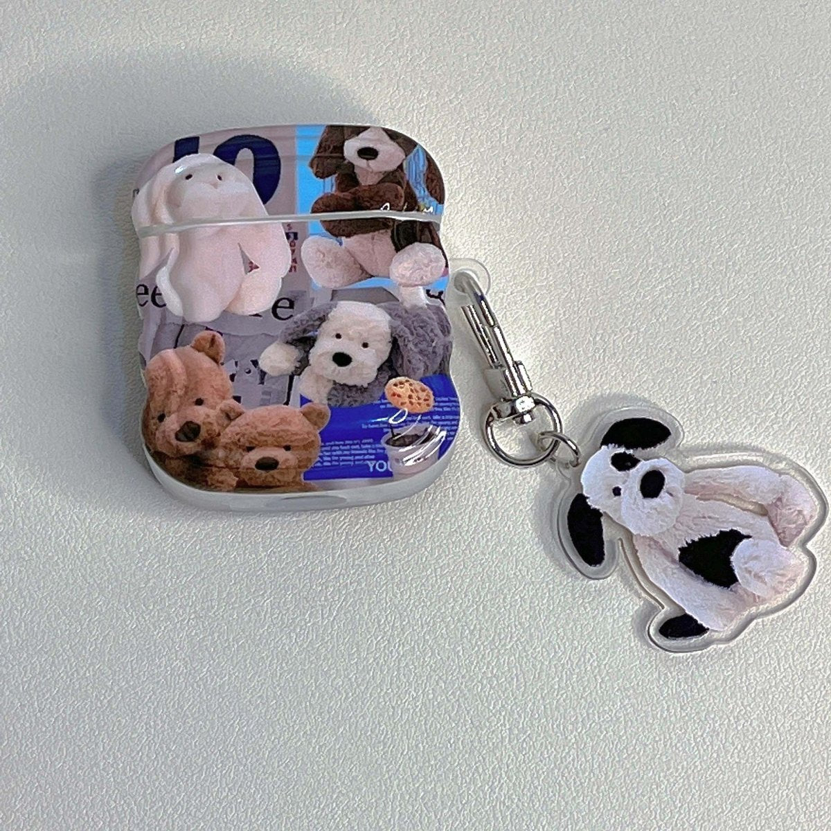 Wavy Dog Pendant Silicone AirPods 1/2/3/Pro Case - Airpods Cases - Scribble Snacks