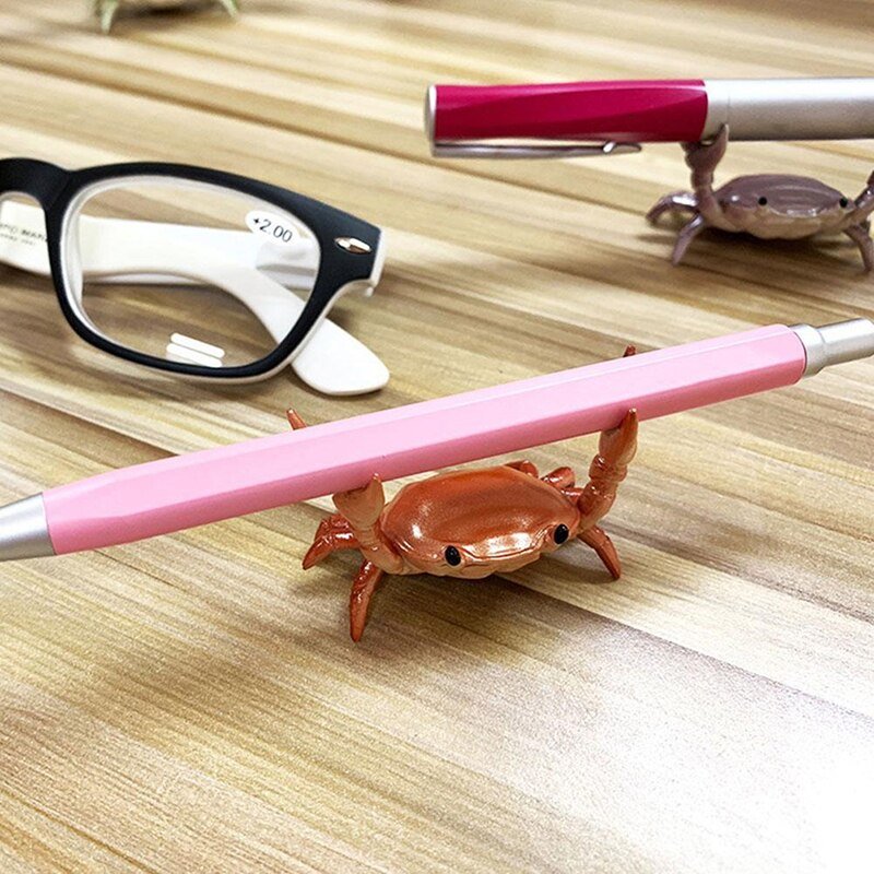Weightlifting Crab Pen Holder - Pen/Pencil Stand - Scribble Snacks