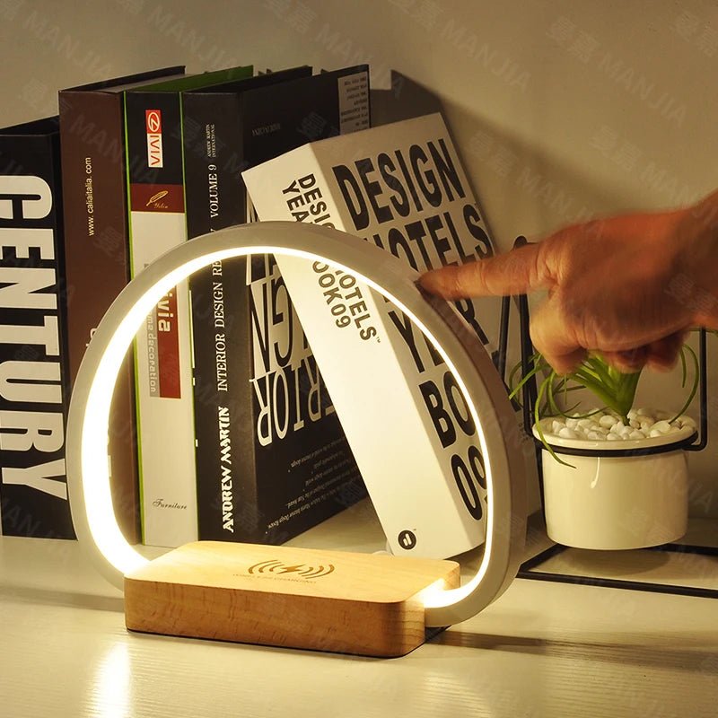 Wireless Charging Bedside Lamp - Lamp / Lighting - Scribble Snacks